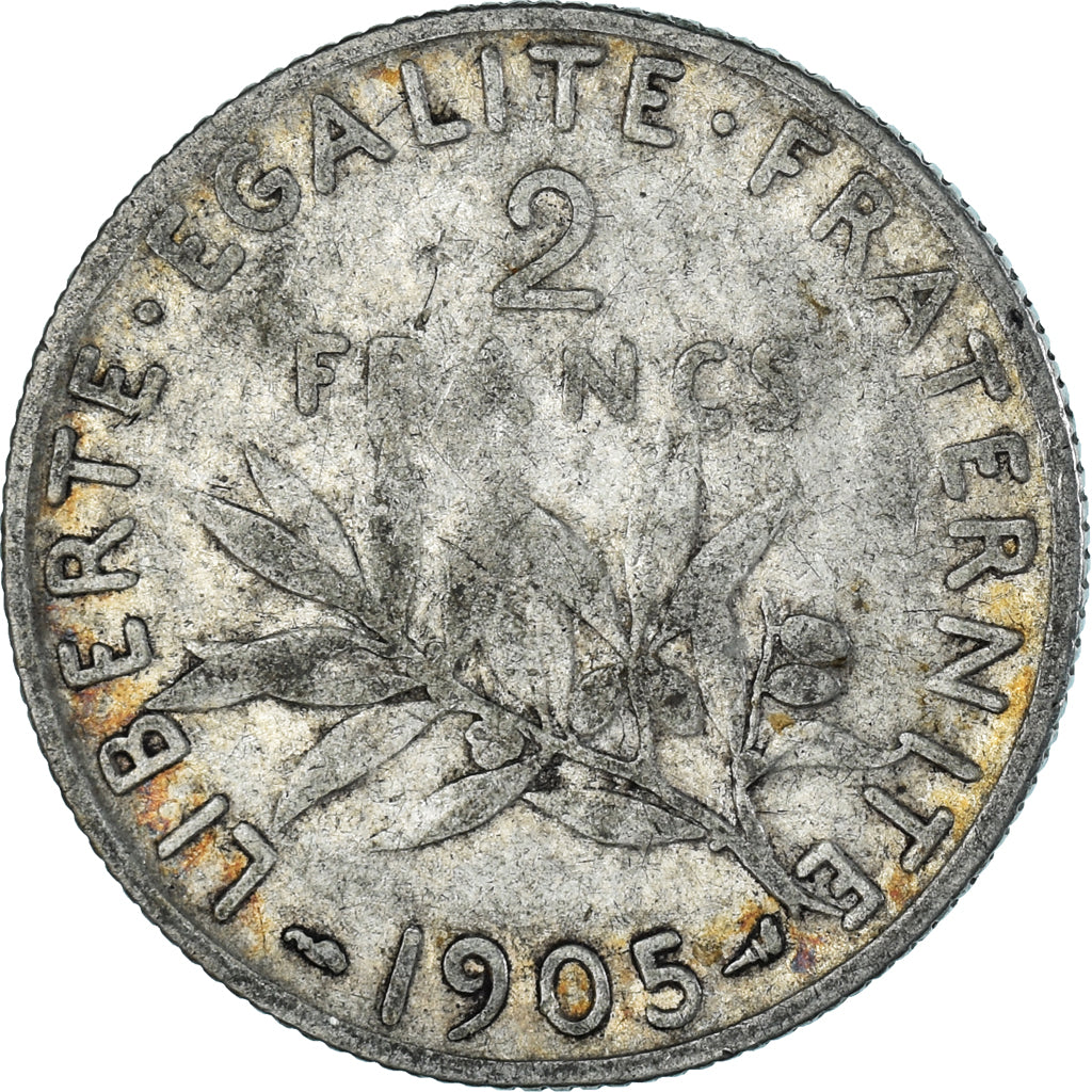 Münze, Frankreich, Semeuse, 2 Francs, 1905, Paris, S+, Silber, KM:845.1