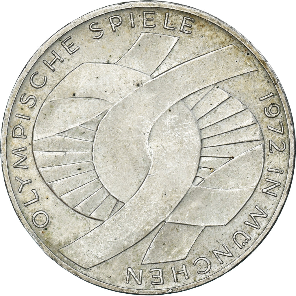Monnaie, République fédérale allemande, 10 Mark, 1972, Munich, TTB, Argent