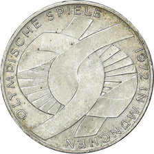 Monnaie, République fédérale allemande, 10 Mark, 1972, Munich, TTB, Argent