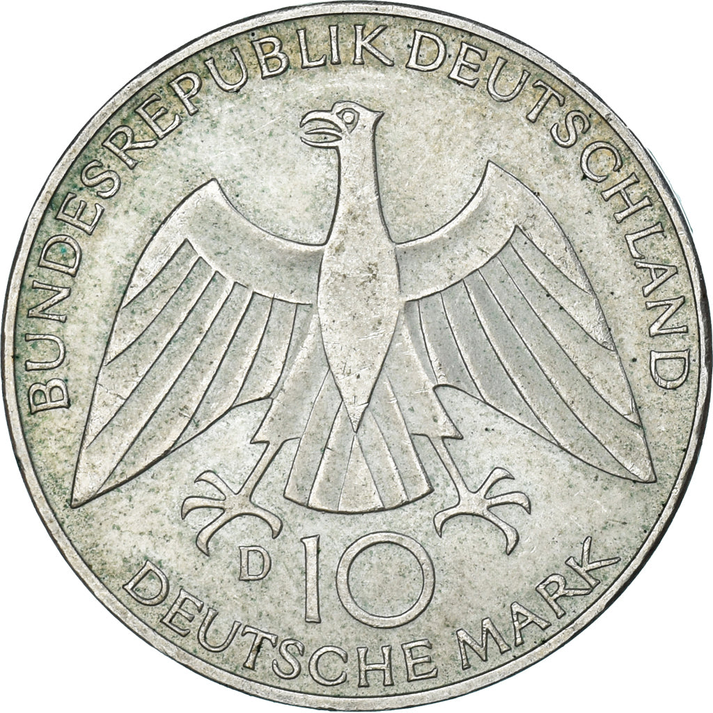 Monnaie, République fédérale allemande, 10 Mark, 1972, Munich, TTB, Argent