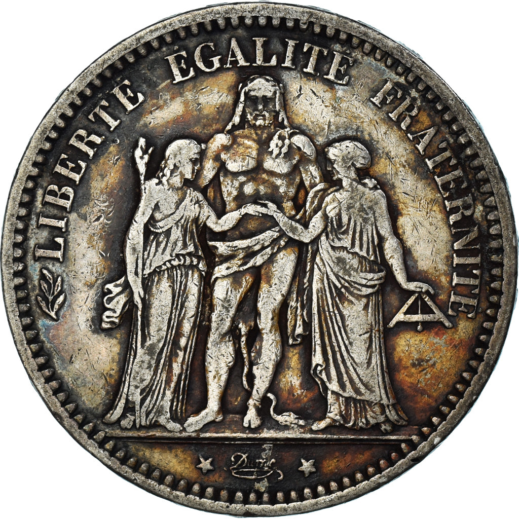 Coin, France, Hercule, 5 Francs, 1873, Paris, VF(30-35), Silver, KM:820.1