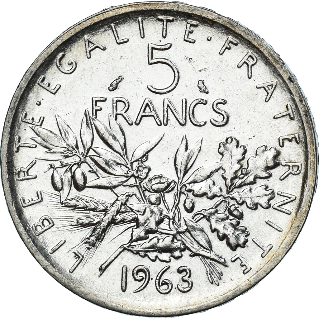 Monnaie, France, Semeuse, 5 Francs, 1963, Paris, SUP+, Argent, Gadoury:770