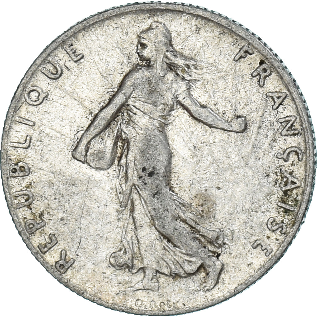 Munten, Frankrijk, Semeuse, 50 Centimes, 1909, Paris, ZF, Zilver, KM:854