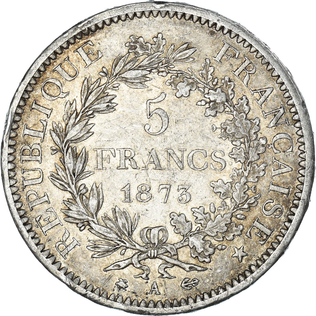 Münze, Frankreich, Hercule, 5 Francs, 1873, Paris, SS, Silber, KM:820.1