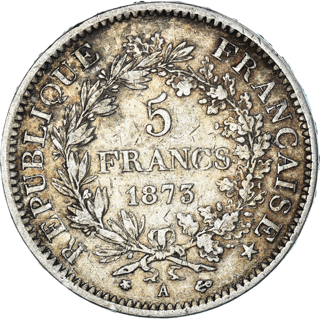 Monnaie, France, Hercule, 5 Francs, 1873, Paris, TB+, Argent, Gadoury:745a