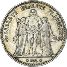 Monnaie, France, Hercule, 5 Francs, 1875, Paris, TTB, Argent, Gadoury:745a
