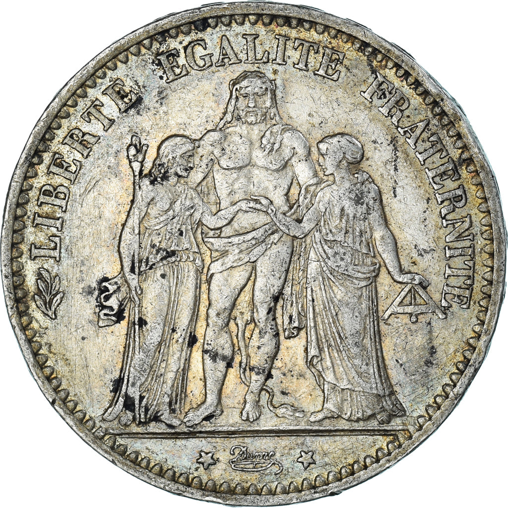 Münze, Frankreich, Hercule, 5 Francs, 1873, Paris, SS, Silber, KM:820.1