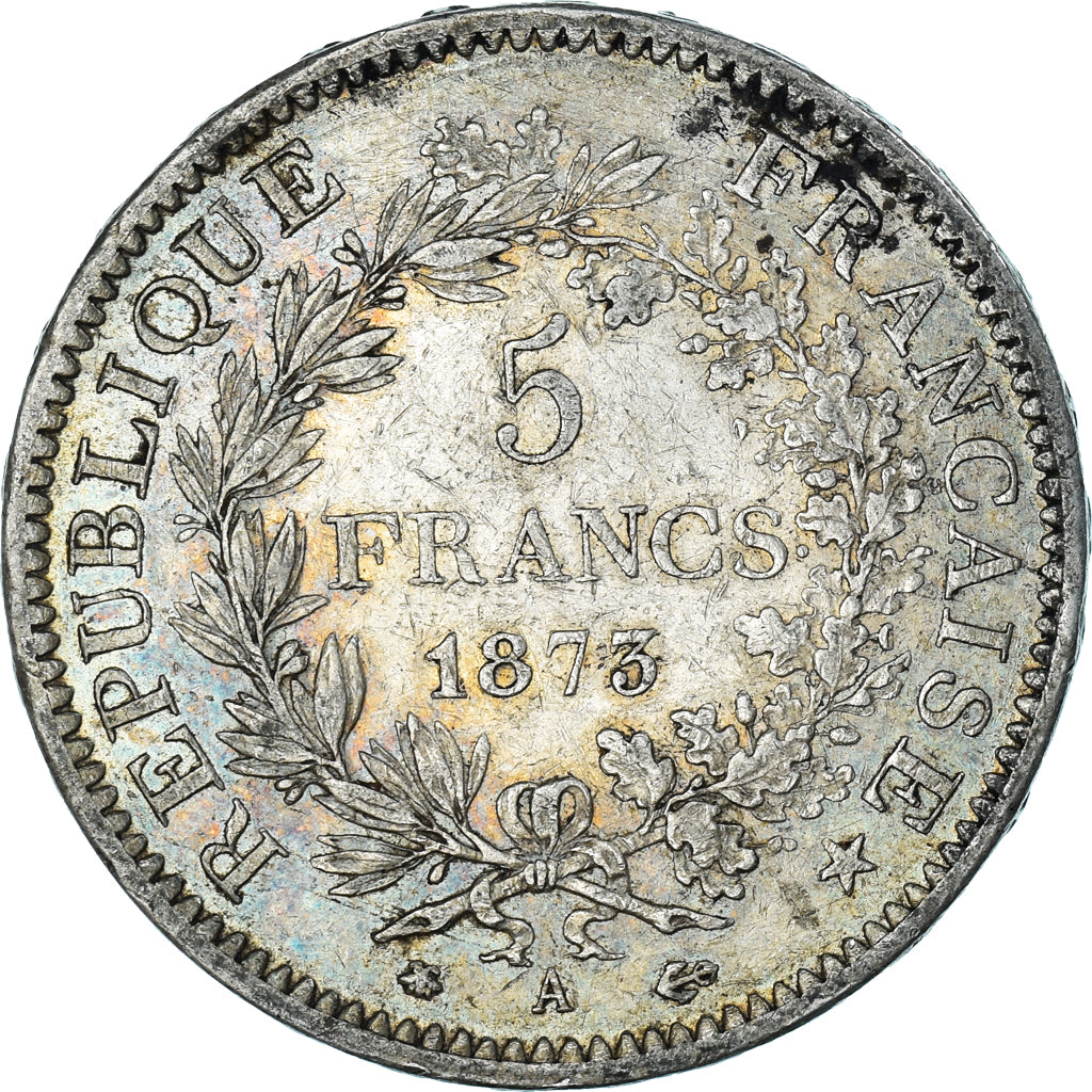 Münze, Frankreich, Hercule, 5 Francs, 1873, Paris, SS, Silber, KM:820.1