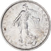 France, Semeuse, 5 Francs, 1966, Paris, AU(50-53), Silver, KM:926, Gadoury:770