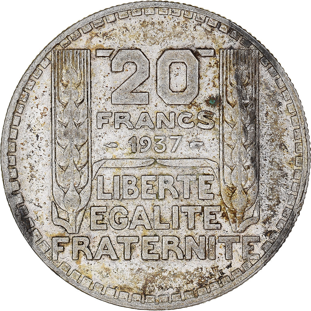 Monnaie, France, Turin, 20 Francs, 1937, Paris, TTB, Argent, Gadoury:852, KM:879