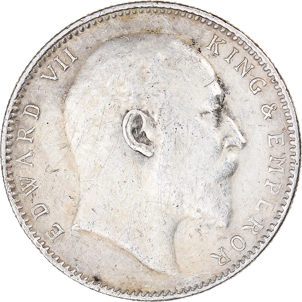 Monnaie, INDIA-BRITISH, Edward VII, Rupee, 1906, TTB, Argent, KM:508