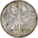 GERMANY - FEDERAL REPUBLIC, 5 Mark, 1951, Hamburg, EF(40-45), Silver, KM:112.1