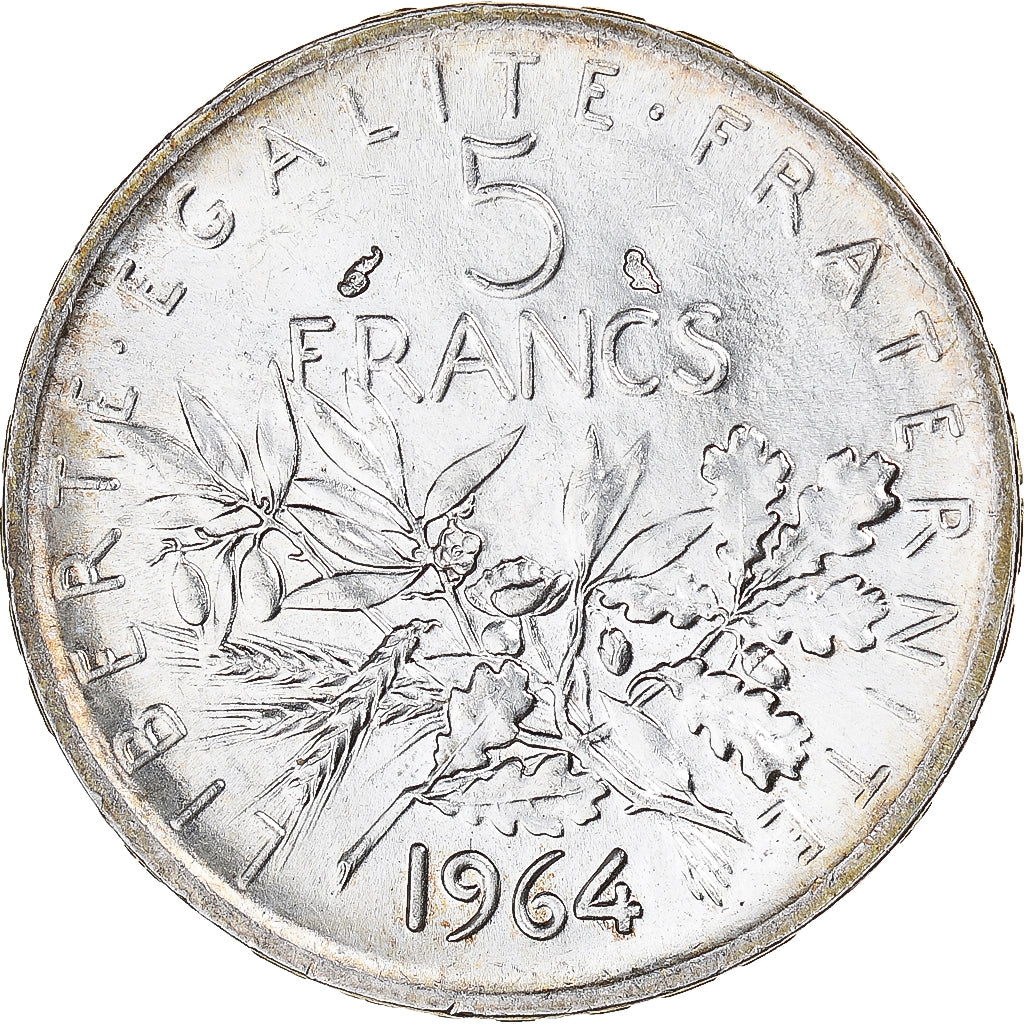 Monnaie, France, Semeuse, 5 Francs, 1964, Paris, SUP+, Argent, Gadoury:770