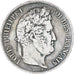 Moneda, Francia, Louis-Philippe, 5 Francs, 1839, Lille, BC+, Plata, KM:749.13