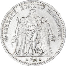 Moeda, França, Hercule, 5 Francs, 1875, Paris, EF(40-45), Prata, KM:820.1