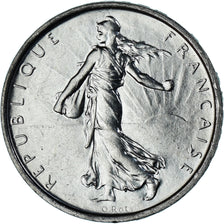 Munten, Frankrijk, Semeuse, 5 Francs, 1969, Paris, UNC-, Zilver, KM:926