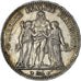 Moneta, Francia, Hercule, 5 Francs, 1877, Paris, MB+, Argento, KM:820.1