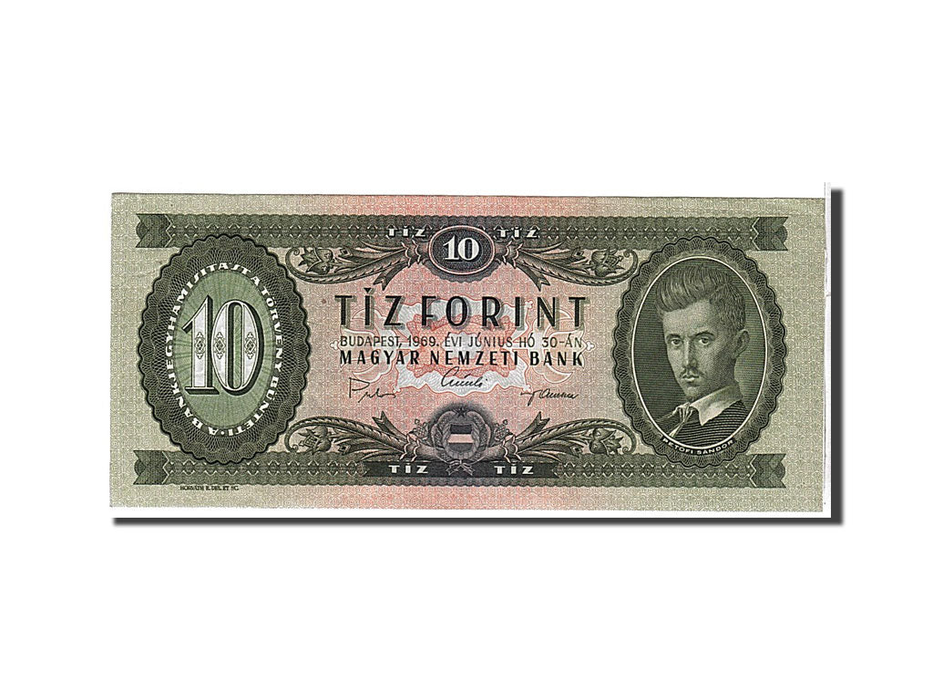 Geldschein, Ungarn, 10 Forint, 1969, KM:168d, SS
