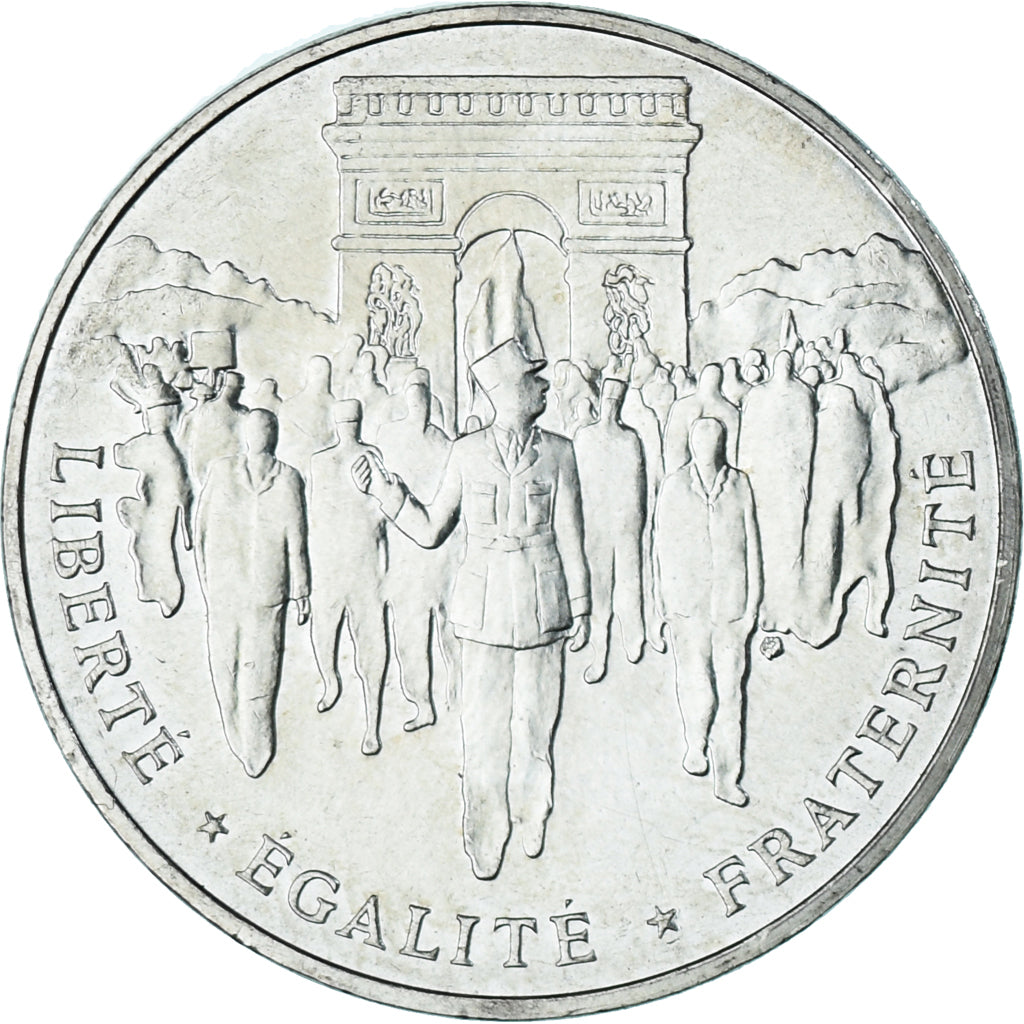 Munten, Frankrijk, Libération de Paris, 100 Francs, 1994, PR, Zilver