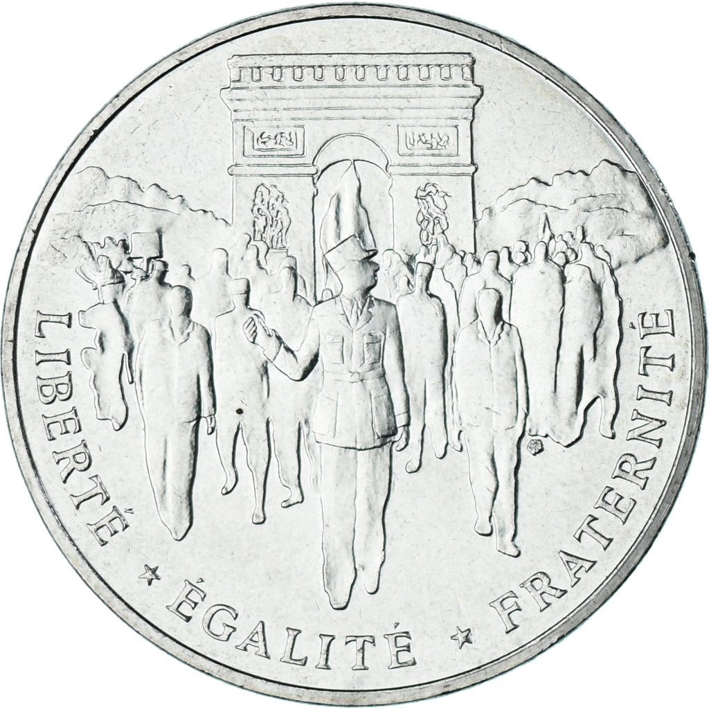 Moneda, Francia, Libération de Paris, 100 Francs, 1994, EBC, Plata, KM:1045.1