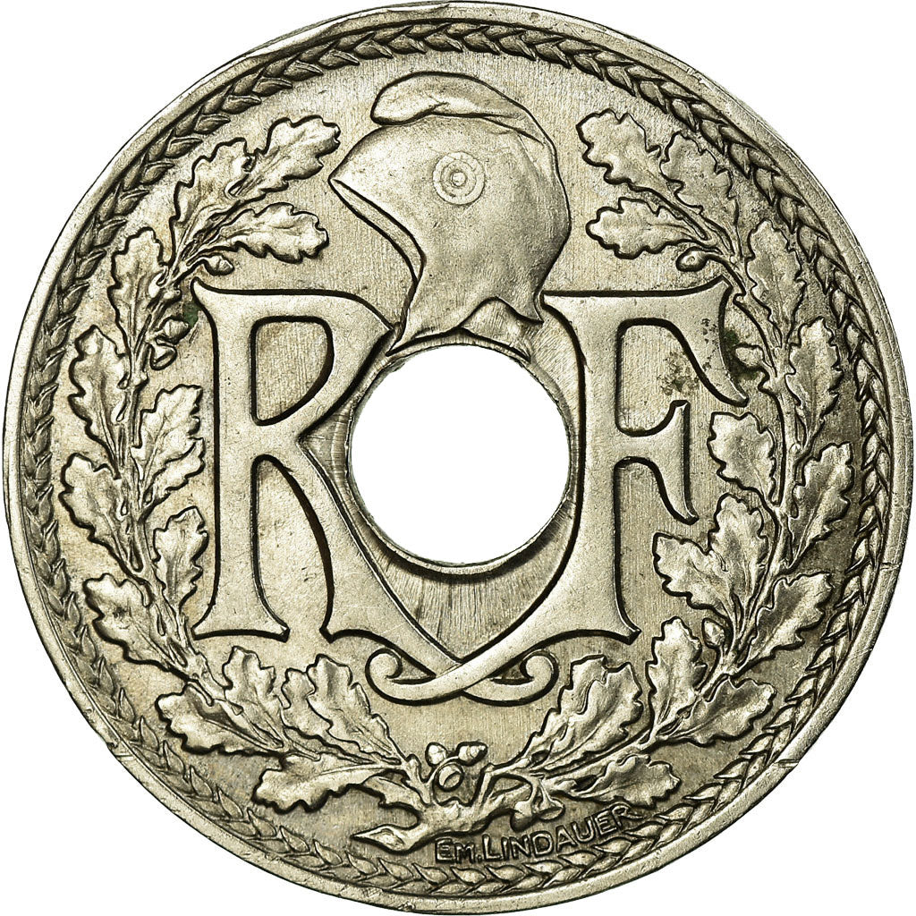 Moneda, Francia, Lindauer, 25 Centimes, 1917, EBC, Níquel, Gadoury:379