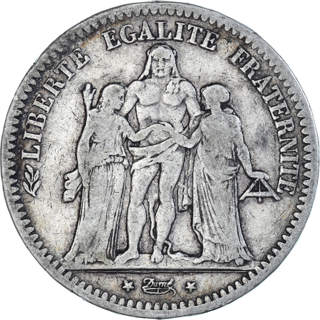 Monnaie, France, Hercule, 5 Francs, 1849, Paris, TB+, Argent, Gadoury:683