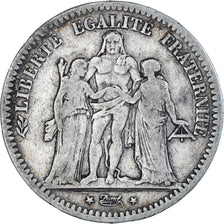 Monnaie, France, Hercule, 5 Francs, 1849, Paris, TB+, Argent, Gadoury:683