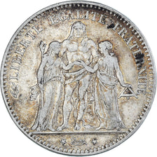 Münze, Frankreich, Hercule, 5 Francs, 1876, Paris, S+, Silber, KM:820.1