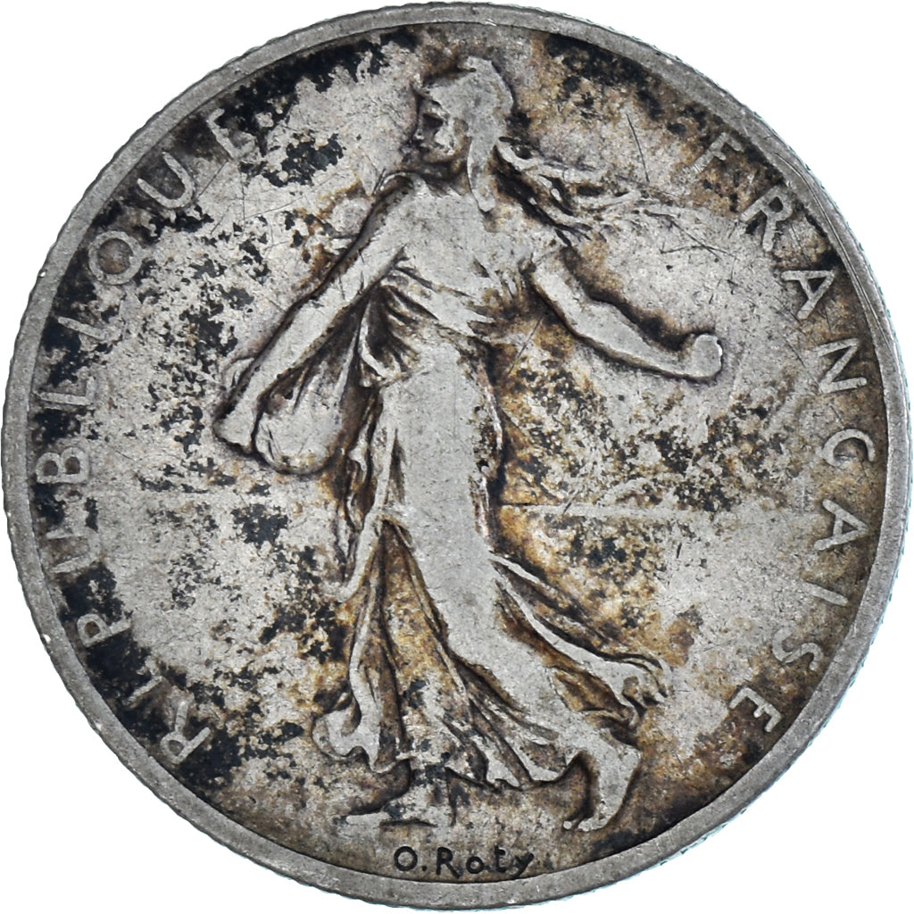 Moneta, Francja, Semeuse, 2 Francs, 1904, VF(30-35), Srebro, KM:845.1