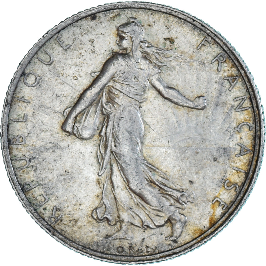 Monnaie, France, Semeuse, 2 Francs, 1919, Paris, TTB, Argent, KM:845.1