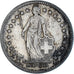 Coin, Switzerland, 2 Francs, 1945, Bern, EF(40-45), Silver, KM:21