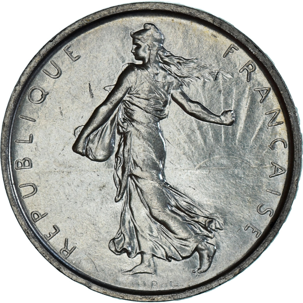 Moneda, Francia, Semeuse, 5 Francs, 1969, Paris, SC, Plata, KM:926, Gadoury:770