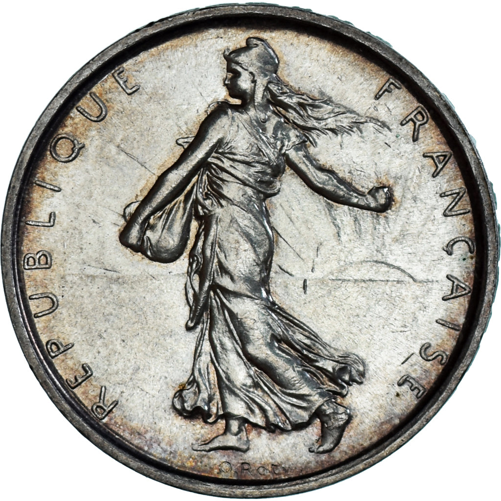 Moneta, Francja, Semeuse, 5 Francs, 1969, Paris, MS(63), Srebro, KM:926