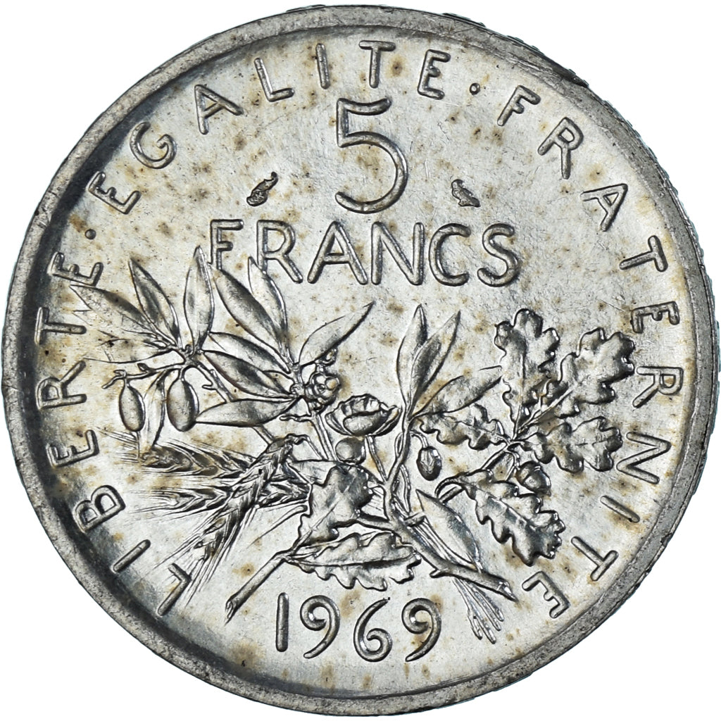 Monnaie, France, Semeuse, 5 Francs, 1969, Paris, SPL, Argent, Gadoury:770