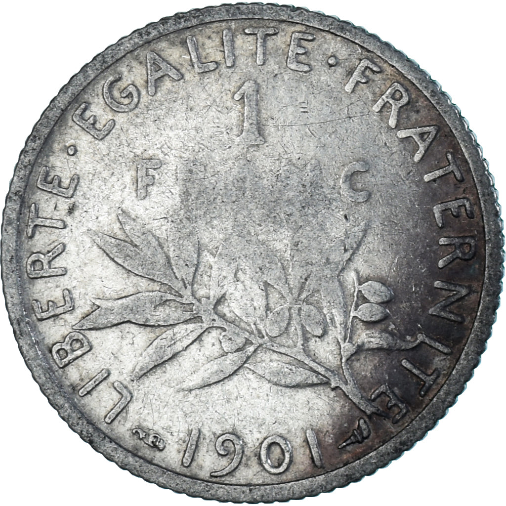 Monnaie, France, Semeuse, Franc, 1901, Paris, TB+, Argent, Gadoury:467, KM:844.1