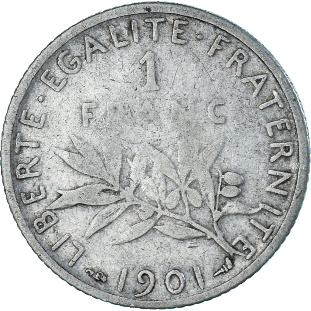 Münze, Frankreich, Semeuse, Franc, 1901, Paris, SGE+, Silber, KM:844.1