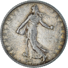 Coin, France, Semeuse, Franc, 1909, Paris, EF(40-45), Silver, KM:844.1