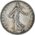 Moneda, Francia, Semeuse, Franc, 1909, Paris, MBC, Plata, KM:844.1, Gadoury:467