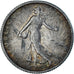 France, Semeuse, Franc, 1912, Paris, TTB, Argent, KM:844.1