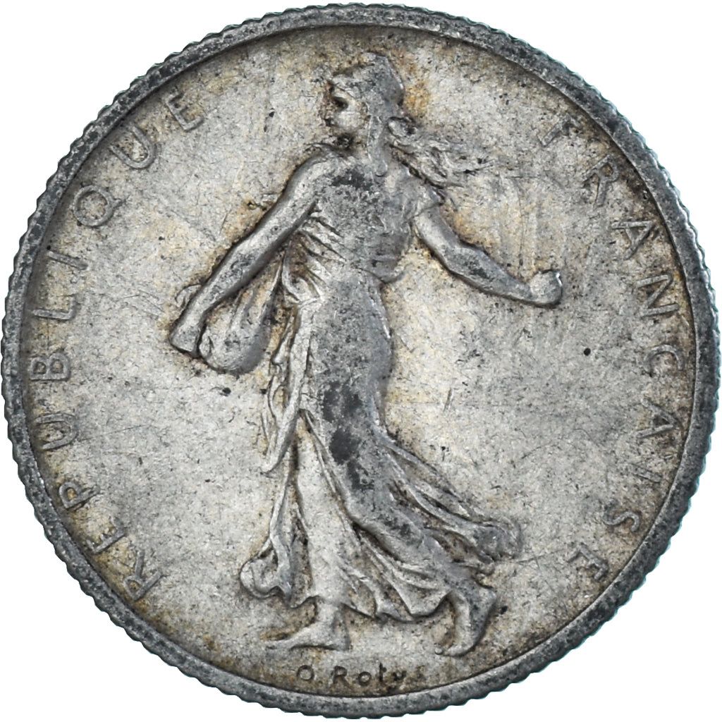 France, Semeuse, Franc, 1912, Paris, TTB, Argent, KM:844.1