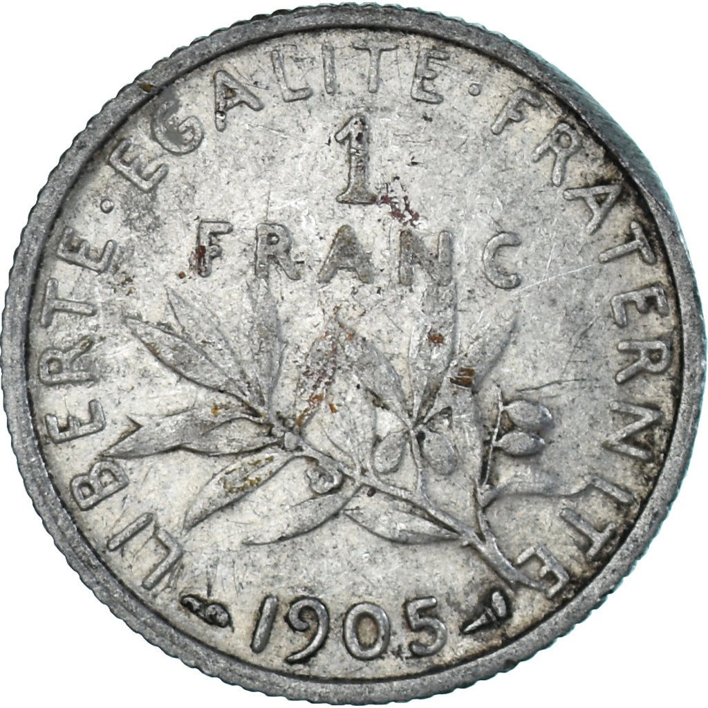 Monnaie, France, Semeuse, Franc, 1905, Paris, TB+, Argent, Gadoury:467, KM:844.1