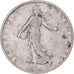 Moneta, Francia, Semeuse, Franc, 1910, Paris, MB+, Argento, KM:844.1