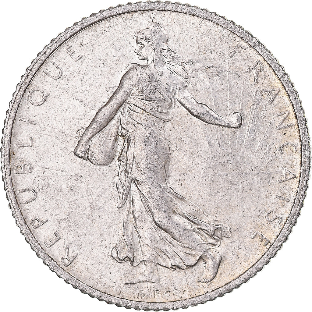 Coin, France, Semeuse, Franc, 1914, Paris, AU(55-58), Silver, KM:844.1