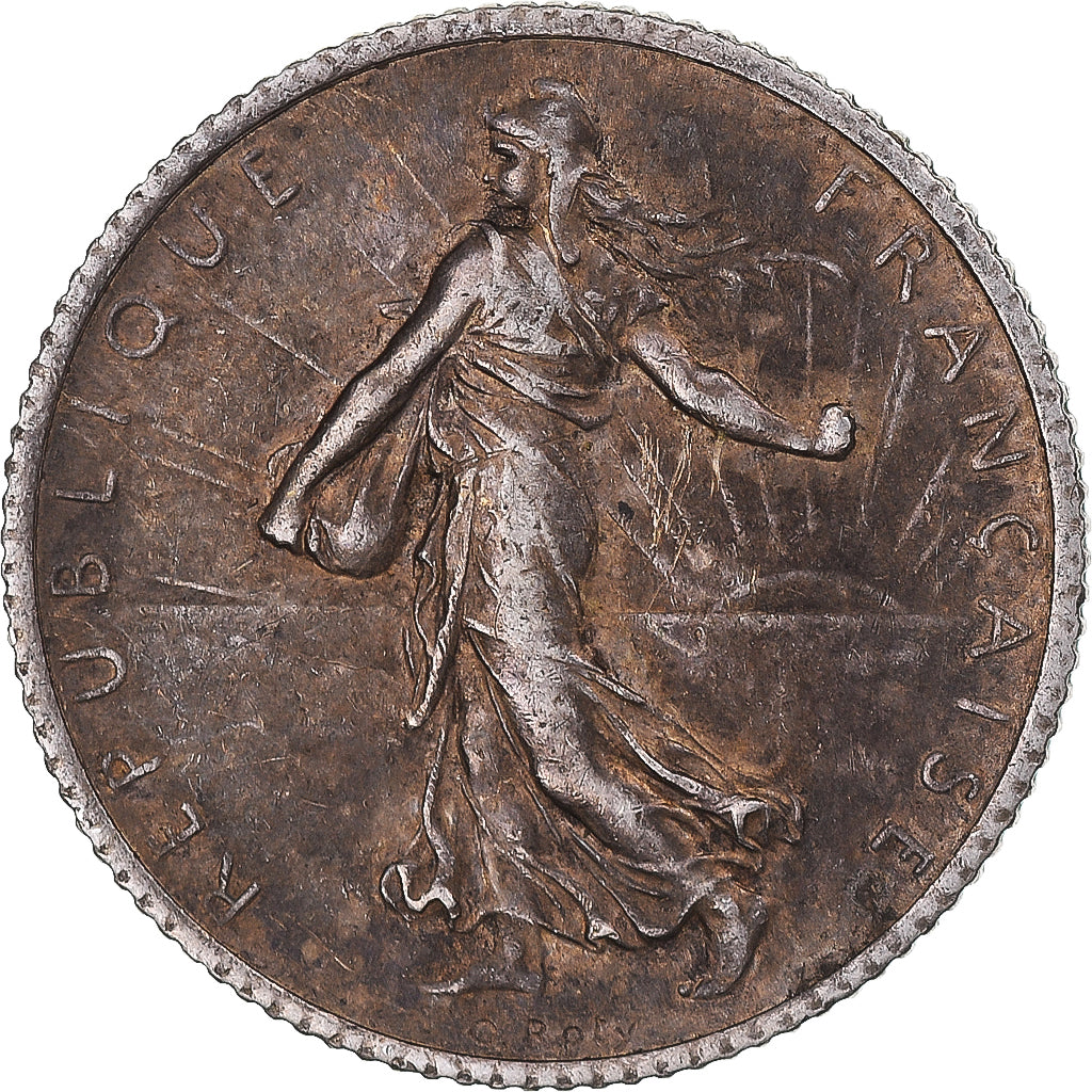 Monnaie, France, Semeuse, Franc, 1920, Paris, TTB, Argent, Gadoury:467, KM:844.1