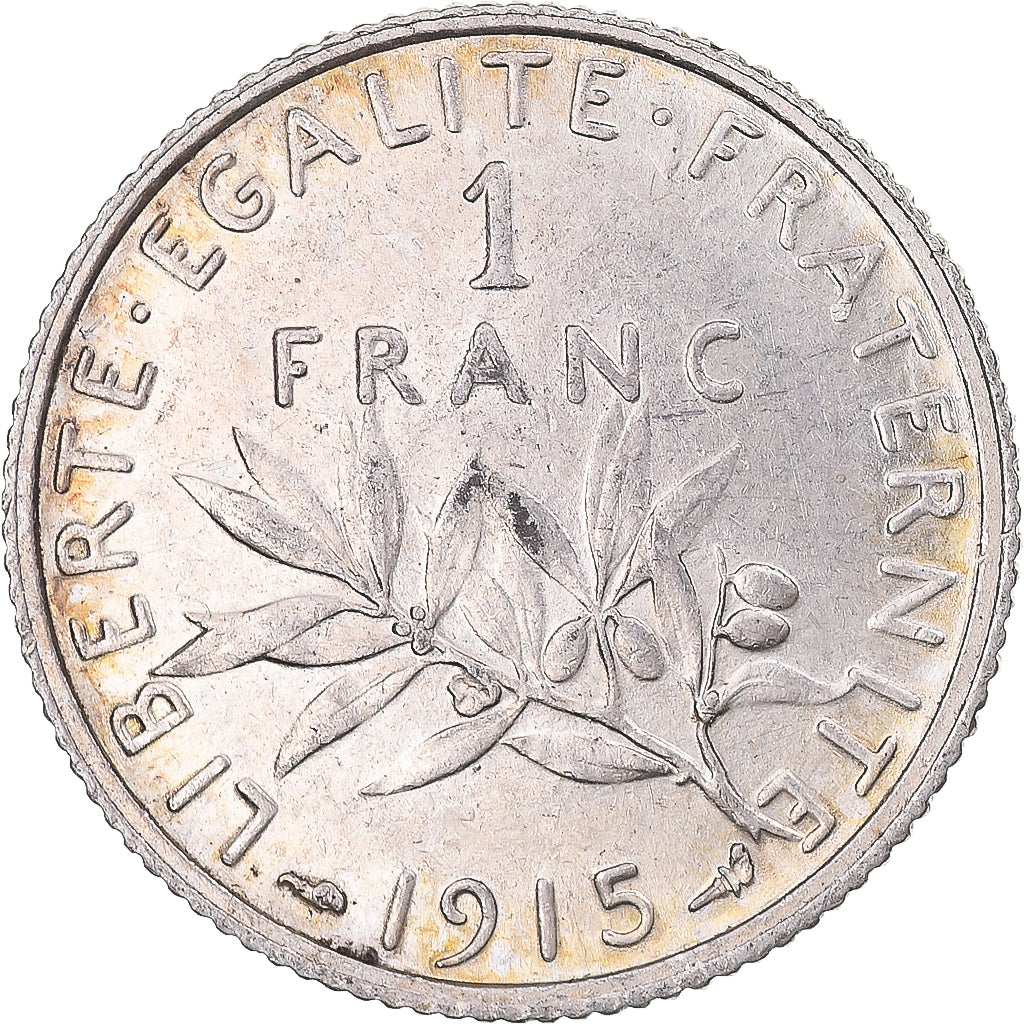 Monnaie, France, Semeuse, Franc, 1915, Paris, SUP+, Argent, Gadoury:467