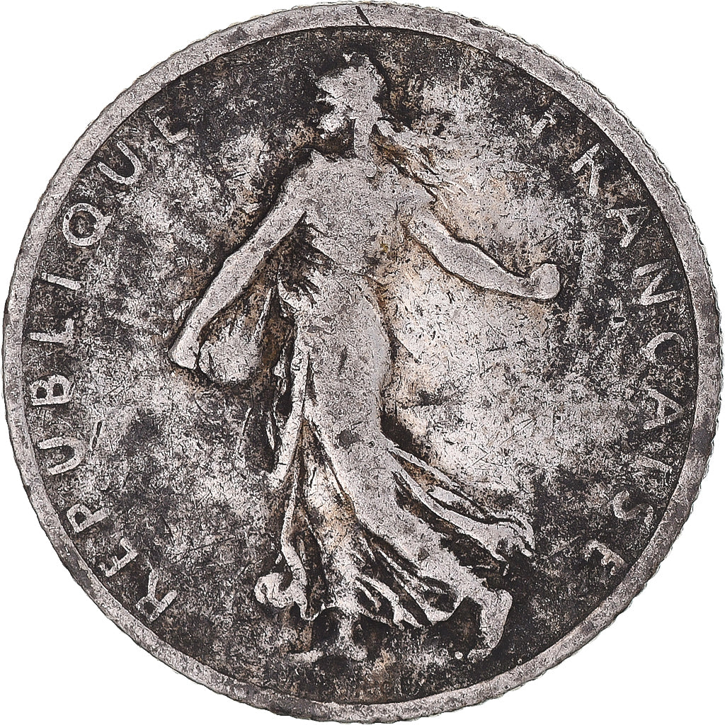 France, Semeuse, Franc, 1902, Paris, TB, Argent, KM:844.1, Gadoury:467