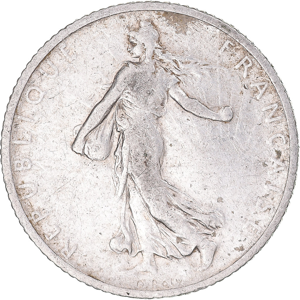 Moneta, Francia, Semeuse, Franc, 1905, Paris, MB+, Argento, KM:844.1