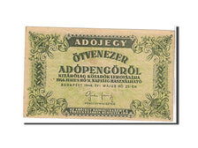 Billet, Hongrie, 50,000 (Ötvenezer) Adópengö, 1946, KM:138b, TTB