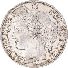 Moneta, Francja, Cérès, 50 Centimes, 1895, Paris, AU(50-53), Srebro, KM:834.1