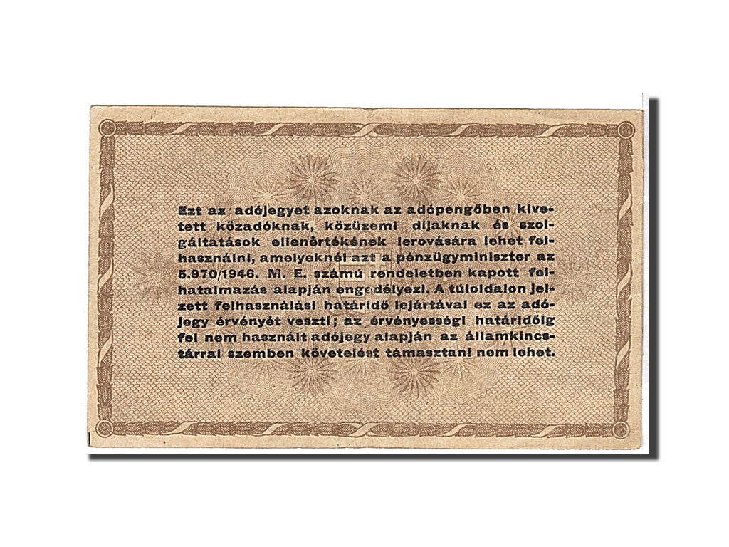 Banknote, Hungary, 10,000 (Tizezer) Adópengö, 1946, EF(40-45)